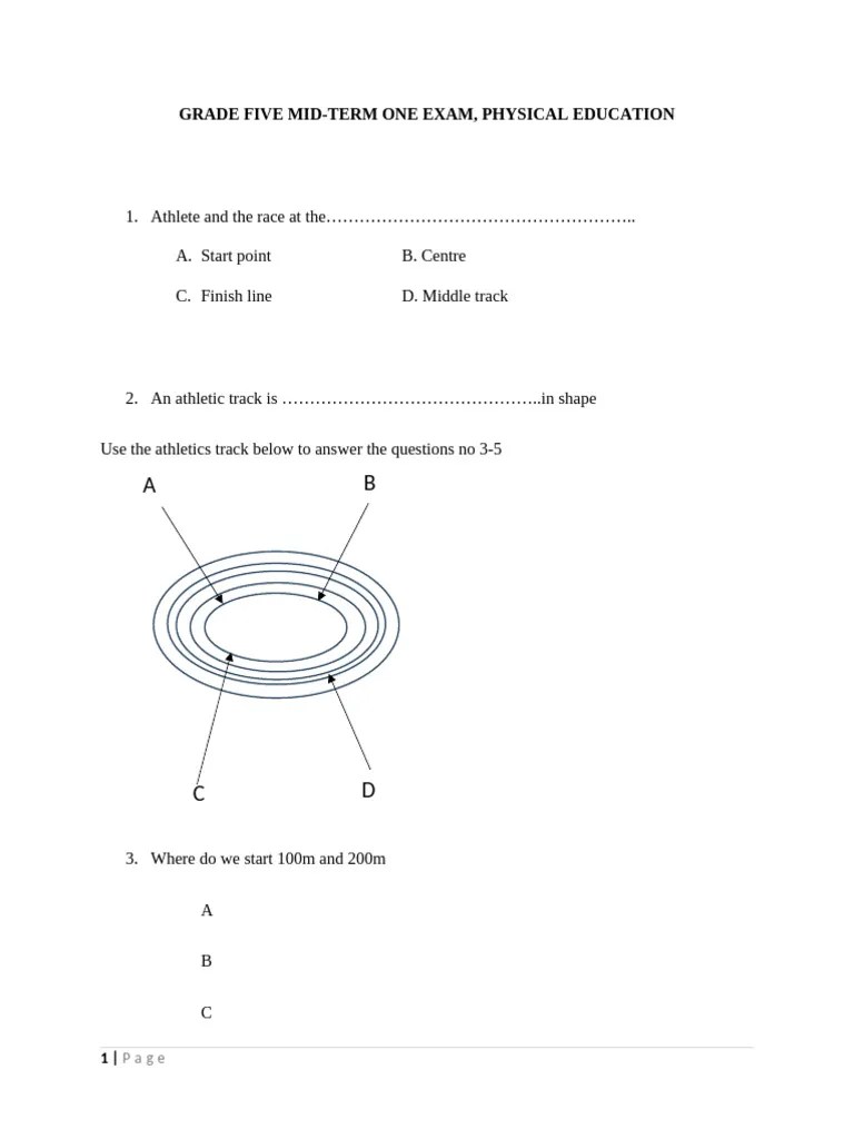 Grade Five Physical Education Pdf