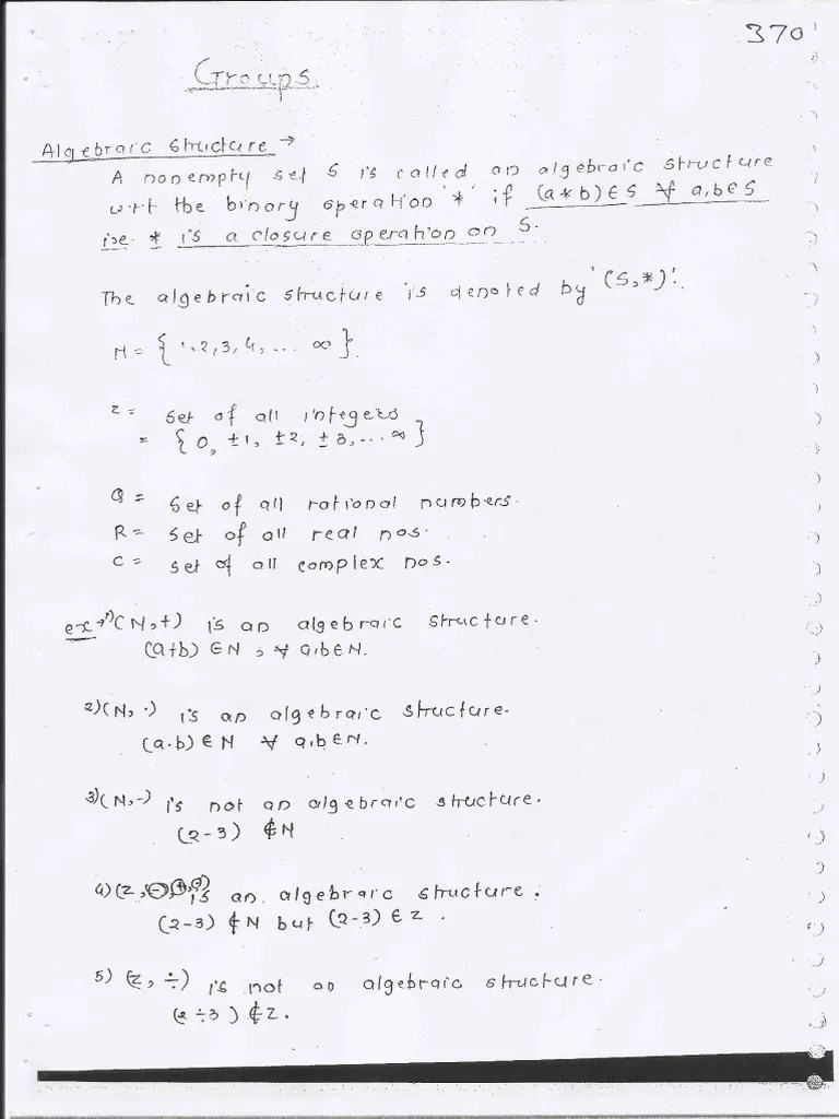 Algebraic Structure Discrete Maths | PDF