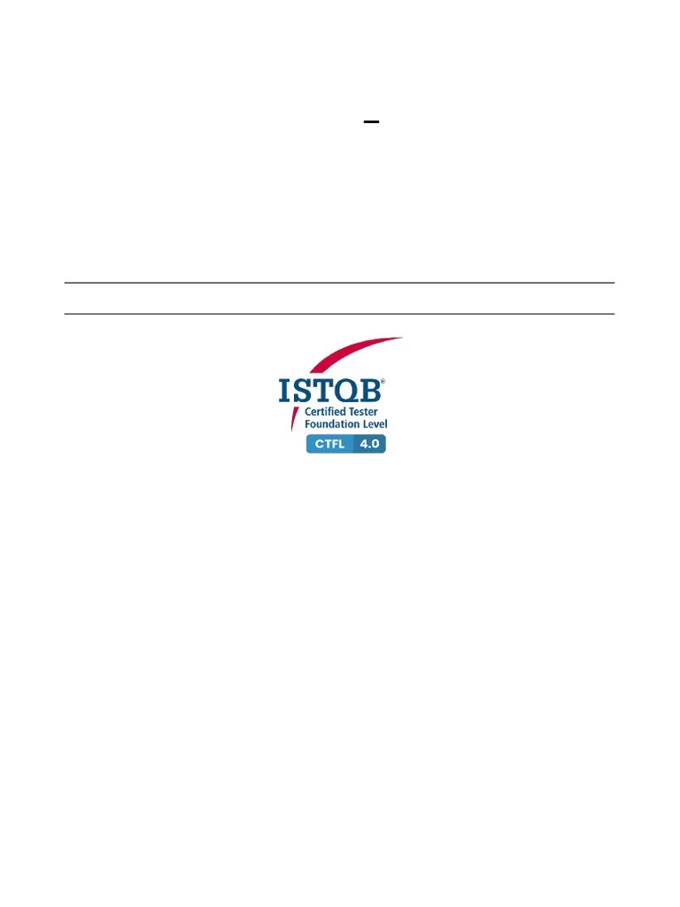 ISTQB CTFL V4.0 Sample-Exam-B-Answers V1.7 | PDF | Software Testing ...