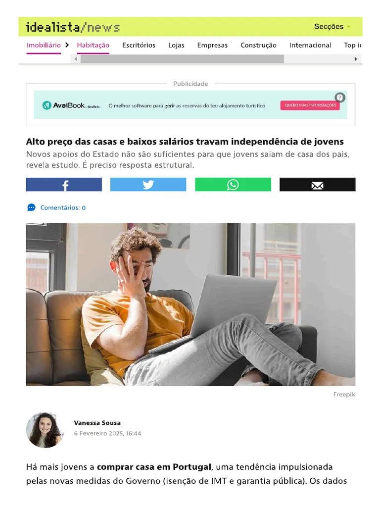 2025 - Alto Preço Das Casas E Baixos Salários Travam Independência De Jovens - 2025 | PDF