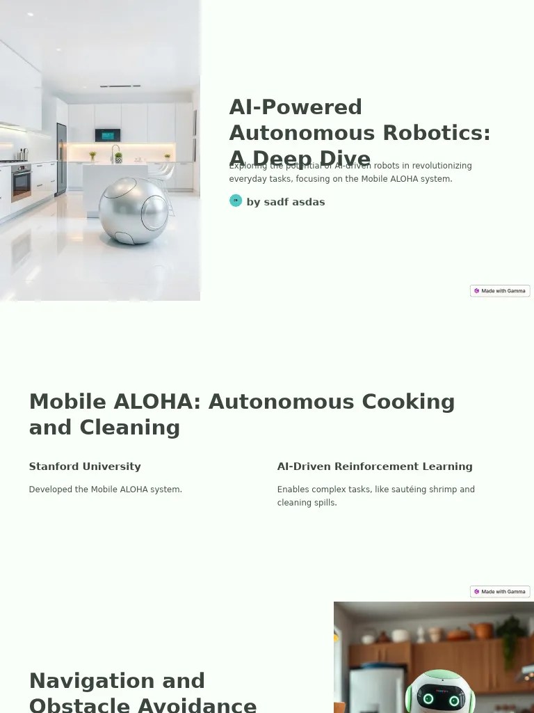 Ai Powered Autonomous Robotics A Deep Dive Pdf