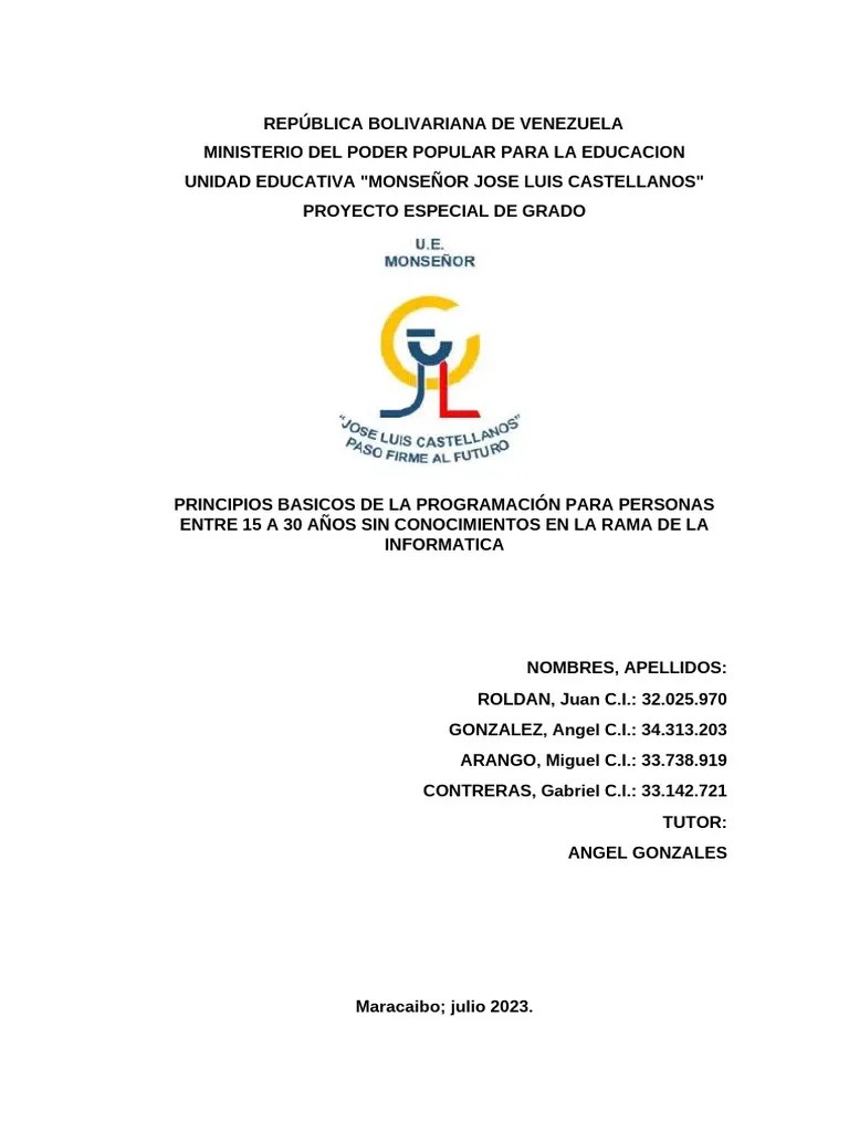 La Programacion Tesis... - Original | PDF | Programación De ...