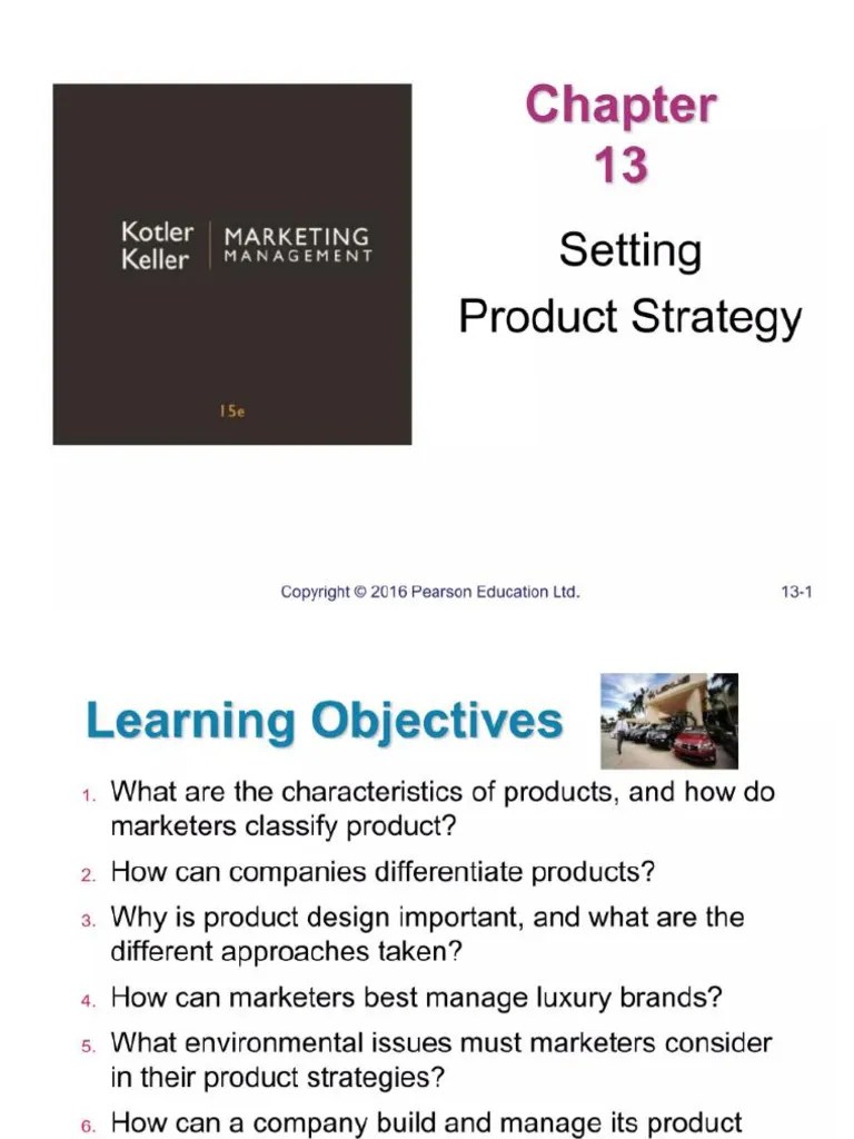 Ch13. Setting Product Strategy | PDF