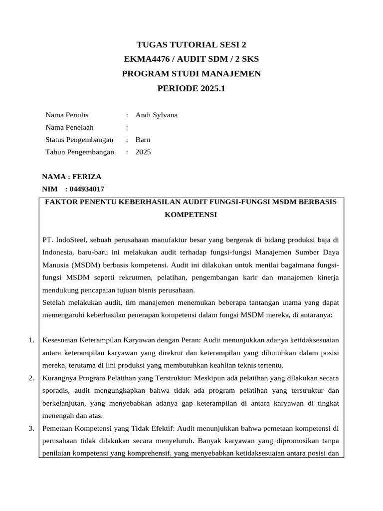 Audit Sdm Pdf