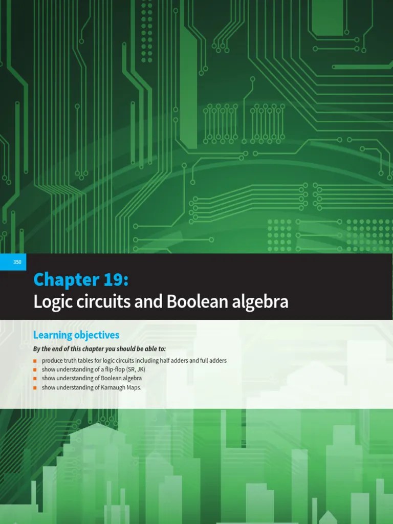 Logic Circuits And Boolean Algebra | PDF | Logic Gate | Mathematical Logic