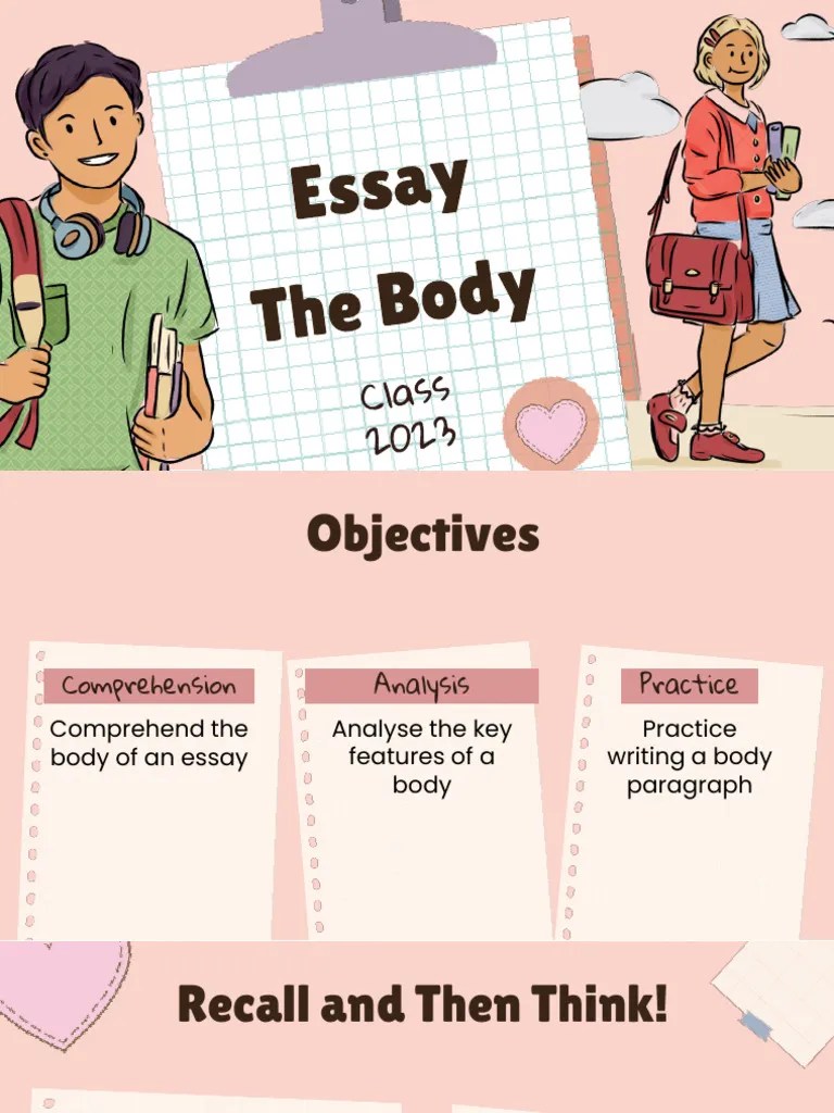 Essay Writing - Body Paragraphs | PDF | Essays | Evidence