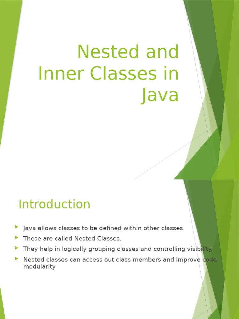 Java Nested - Inner - Classes | PDF | Class (Computer Programming ...
