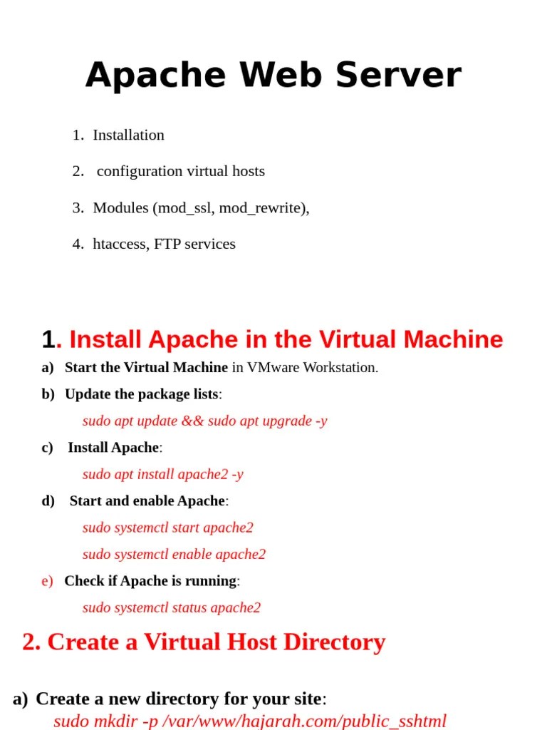 Apache Web Server | PDF