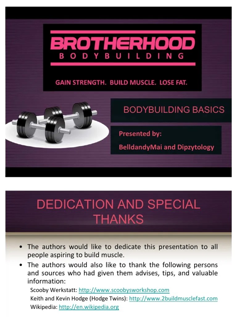 Bodybuilding Basics | PDF | Strength Training | Growth Hormone