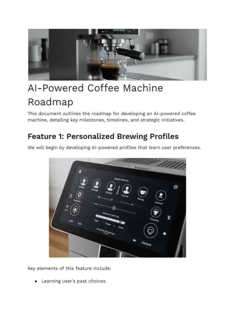 AI Coffee Machine Development Roadmap PDF 1