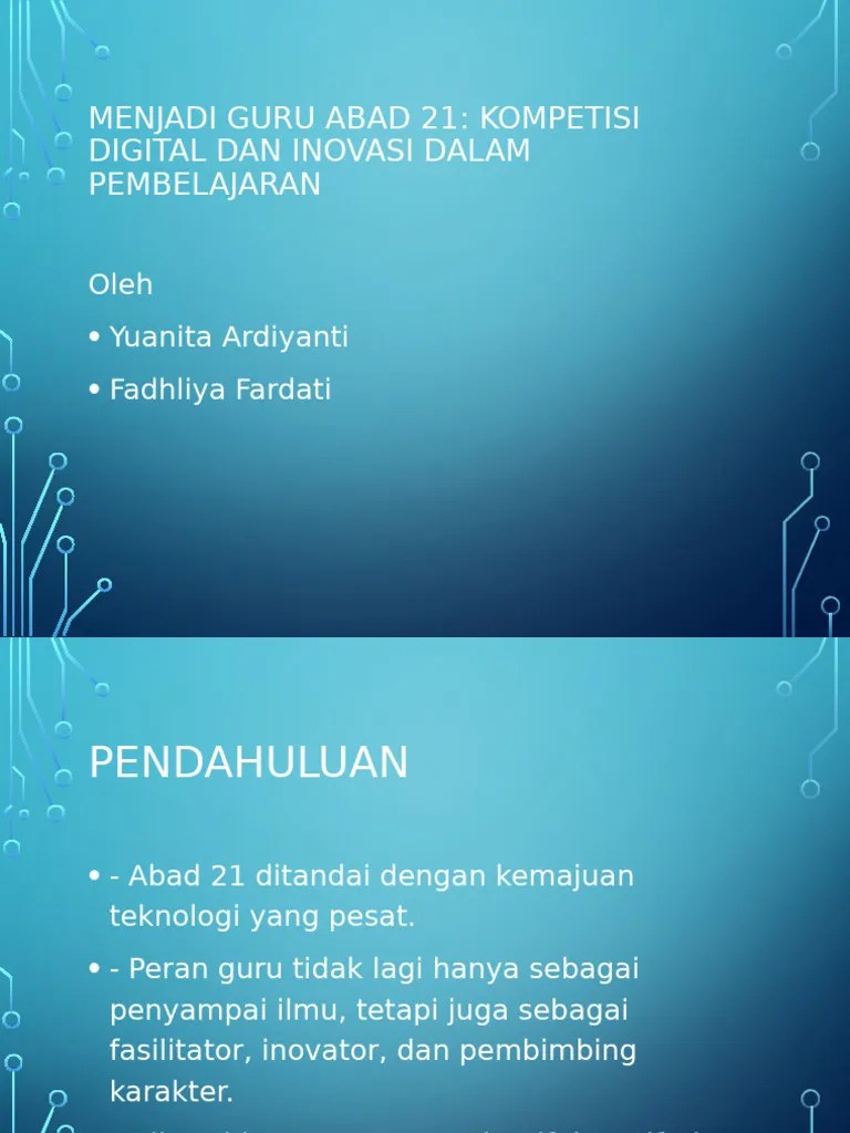 Menjadi Guru Abad 21 Pdf