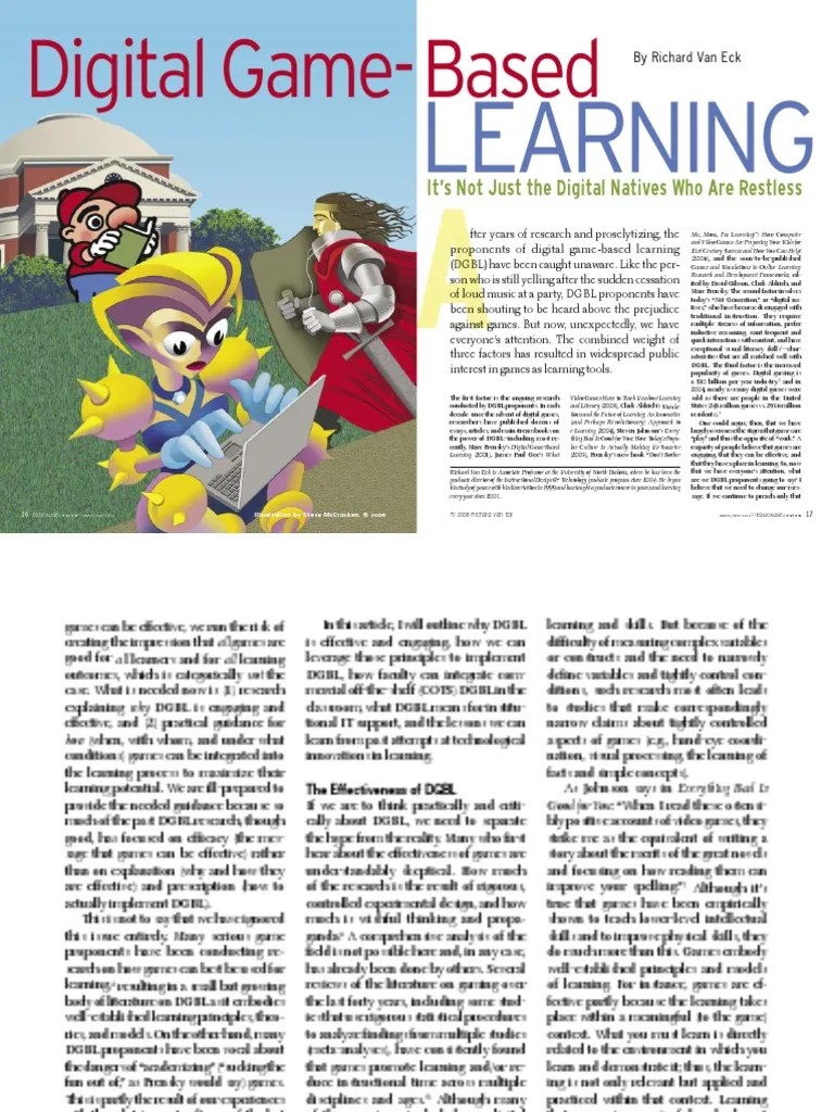 Digital Game Based Learning | PDF | Constructivism (Philosophy Of ...