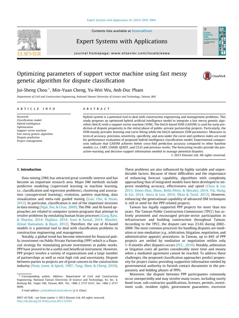 04 - 2014 - Optimizing Parameters Of SVM Using Fast Messy Genetic ...