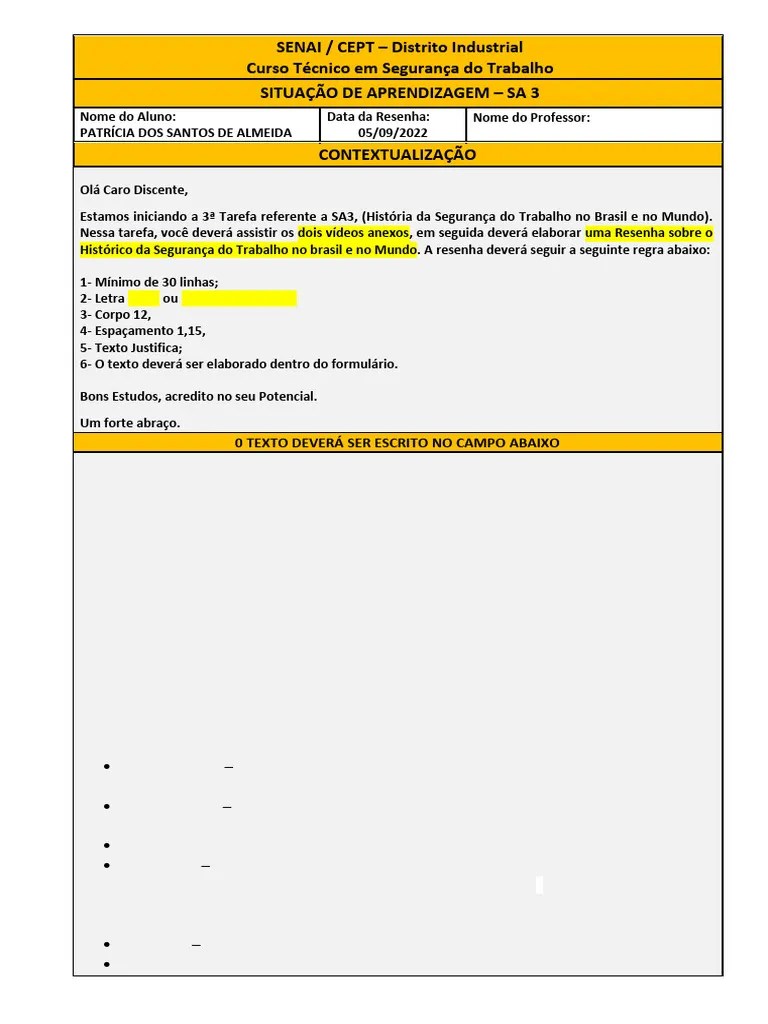 SA3_-_História_da_Seg._Trabalho_no_Brasil_e_no_Mundo | PDF | Segurança ...