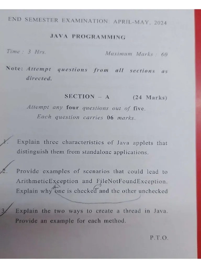 Java Major 2024 Pdf