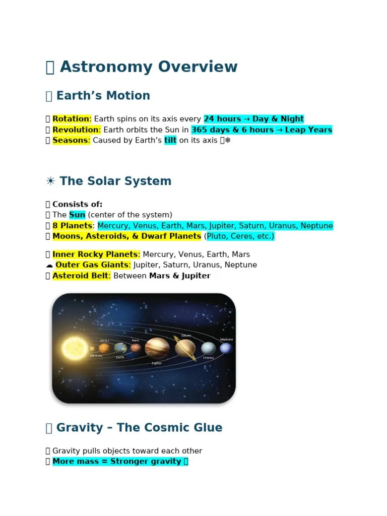 ? Astronomy Overview | PDF