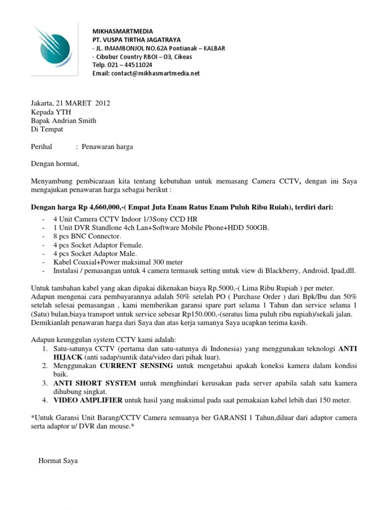 Download contoh surat kuasa pemutusan pemasangan indihome. Contoh Surat Penawaran Pemasangan Wifi Contoh Surat Lengkap Gratis