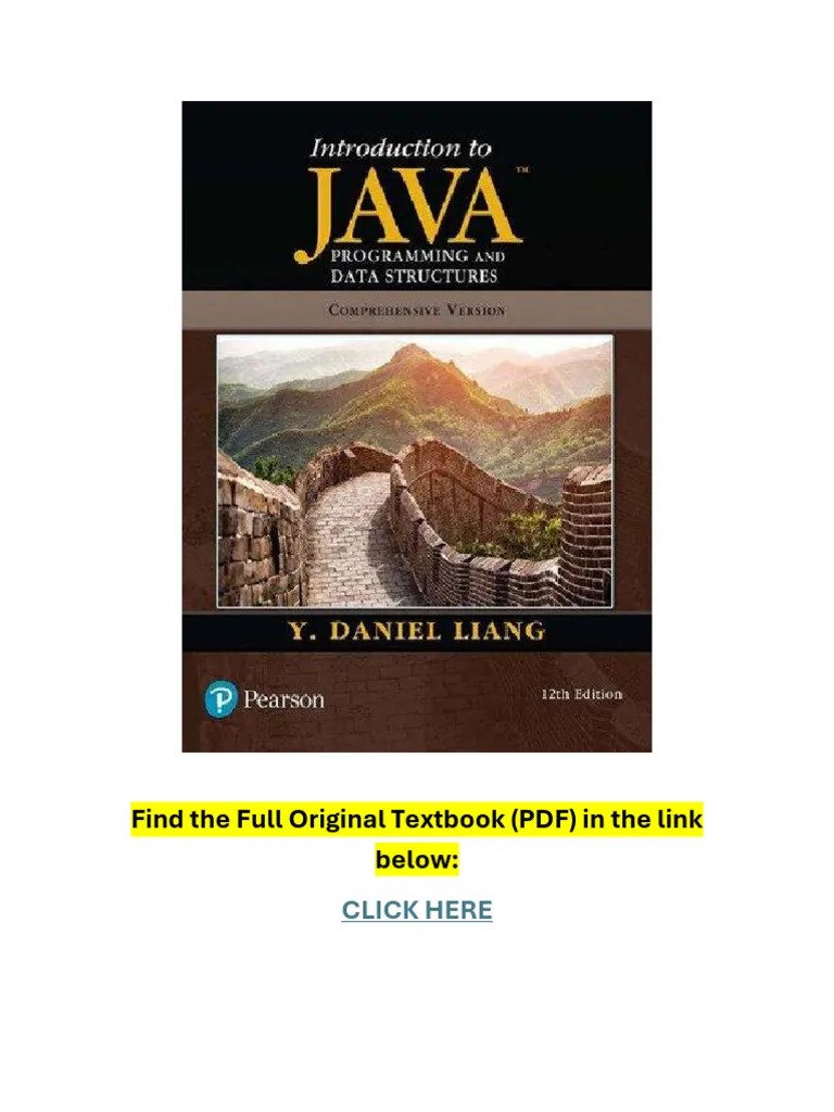 Introduction To Java Programming And Data Structures, Comprehensive ...