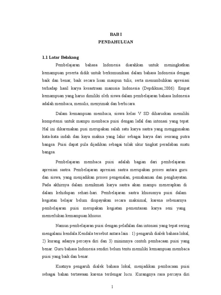 Contoh Ptk Bahasa Indonesia Masnurul Contoh Judul penelitian Tindakan Kelas.