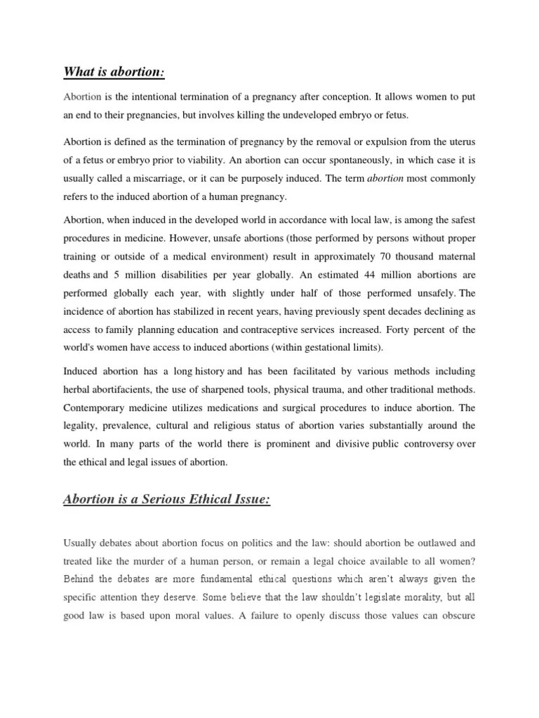 The Ethics Of Abortion: Exploring The Complex Moral Issues Surrounding Pregnancy Termination ...