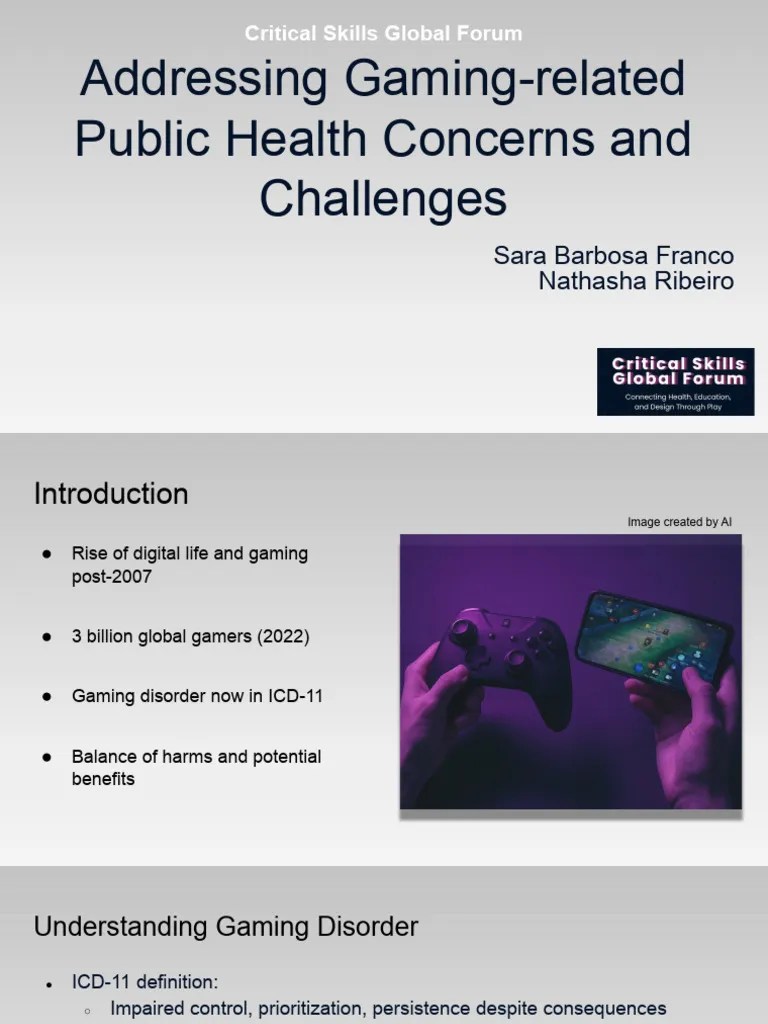 ICD 11 Gaming Disorder PDF Mental Disorder Psychology 1