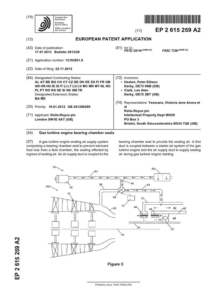 Gas Turbine Engine Bearing Chamber Seals | PDF | Bearing (Mechanical ...