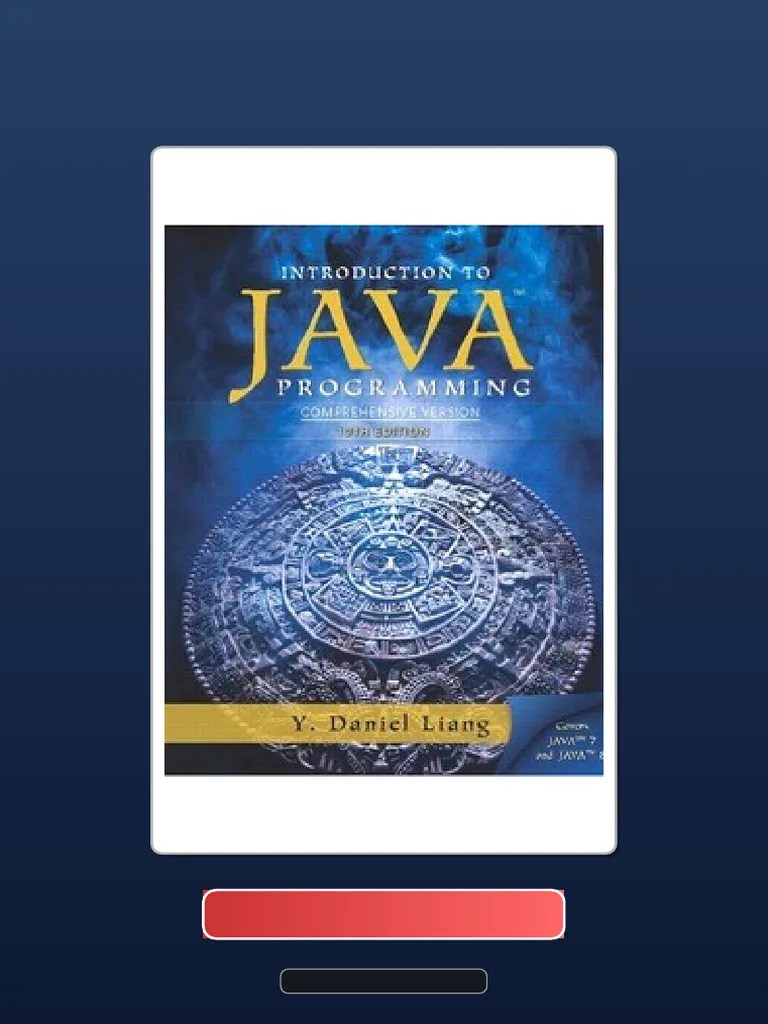 Introduction To Java Programming Comprehensive Version 10th Edition ...