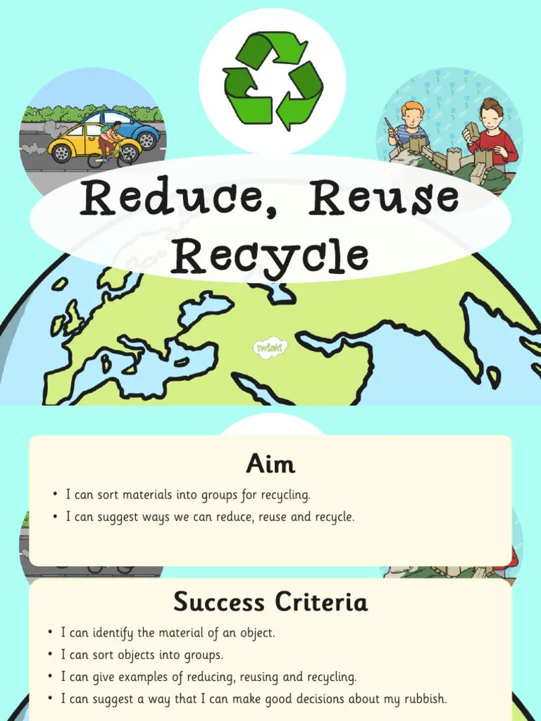 Reduce Reuse Recycle Presentation | PDF