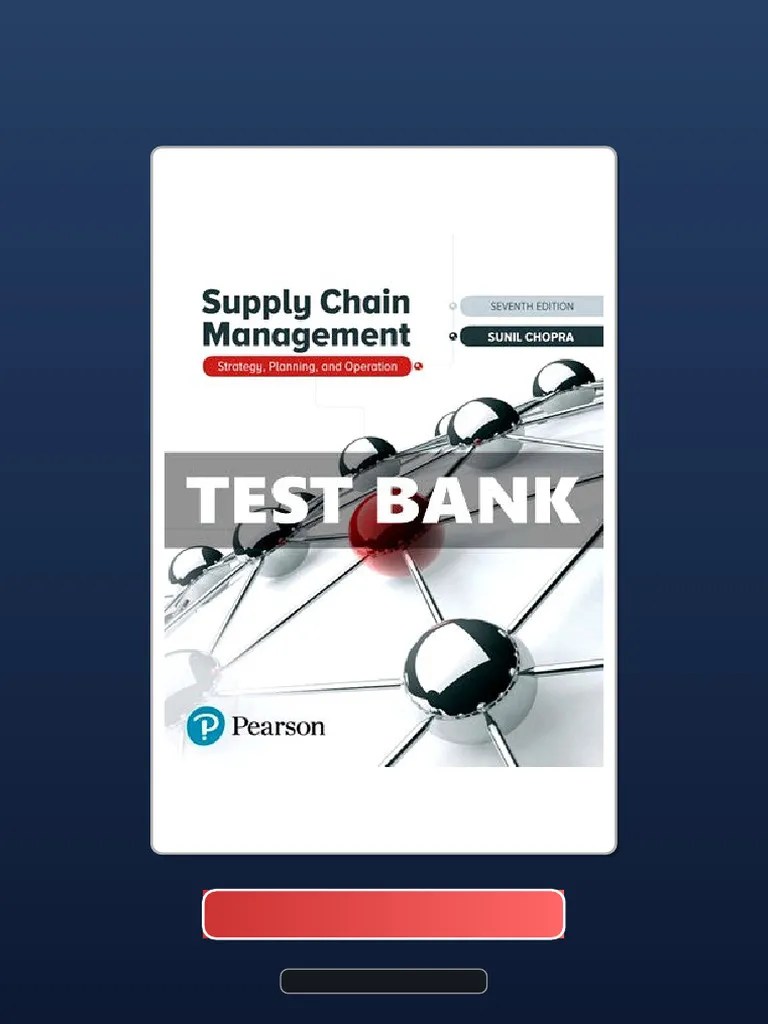 Supply Chain Management Strategy Planning And Operation 7th Edition ...