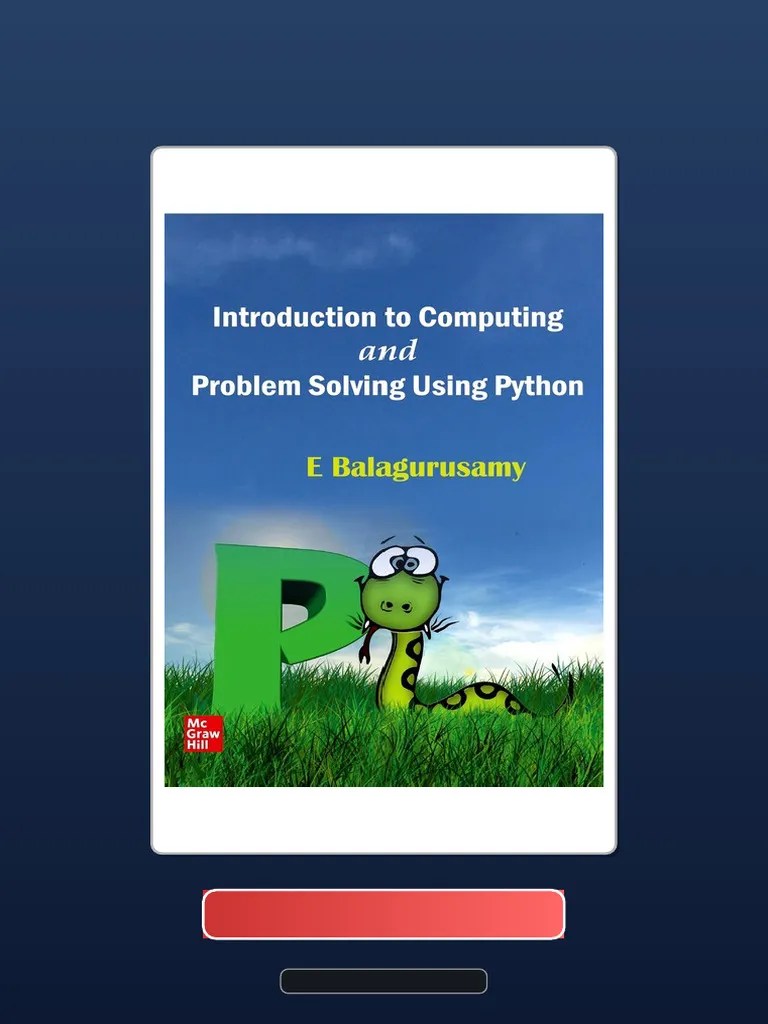 Introduction To Computing And Problem Solving Using Python 1st Edition ...