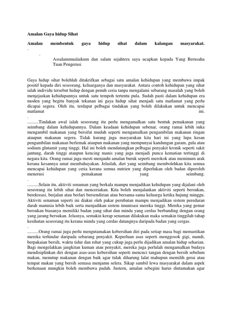 Antara amalan gaya hidup sihat ialah menjaga pemakanan seharian kita. Download Langkah Langkah Mengamalkan Gaya Hidup Sihat Karangan Stpm Pics Sukesihat