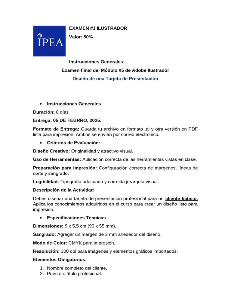 Examen #1 Modulo Ilustrador | PDF | Diseño | Informática