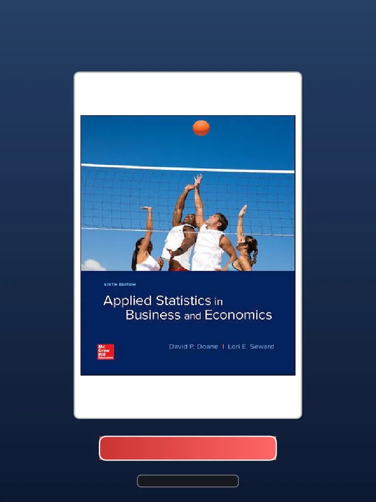 Applied Statistics In Business And Economics 6th Edition David Doane ...
