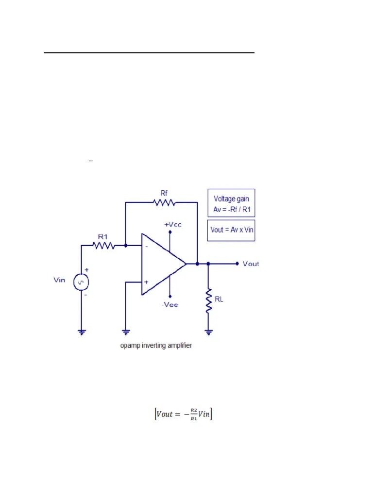 Inverting And Non Inverting Opamp | PDF