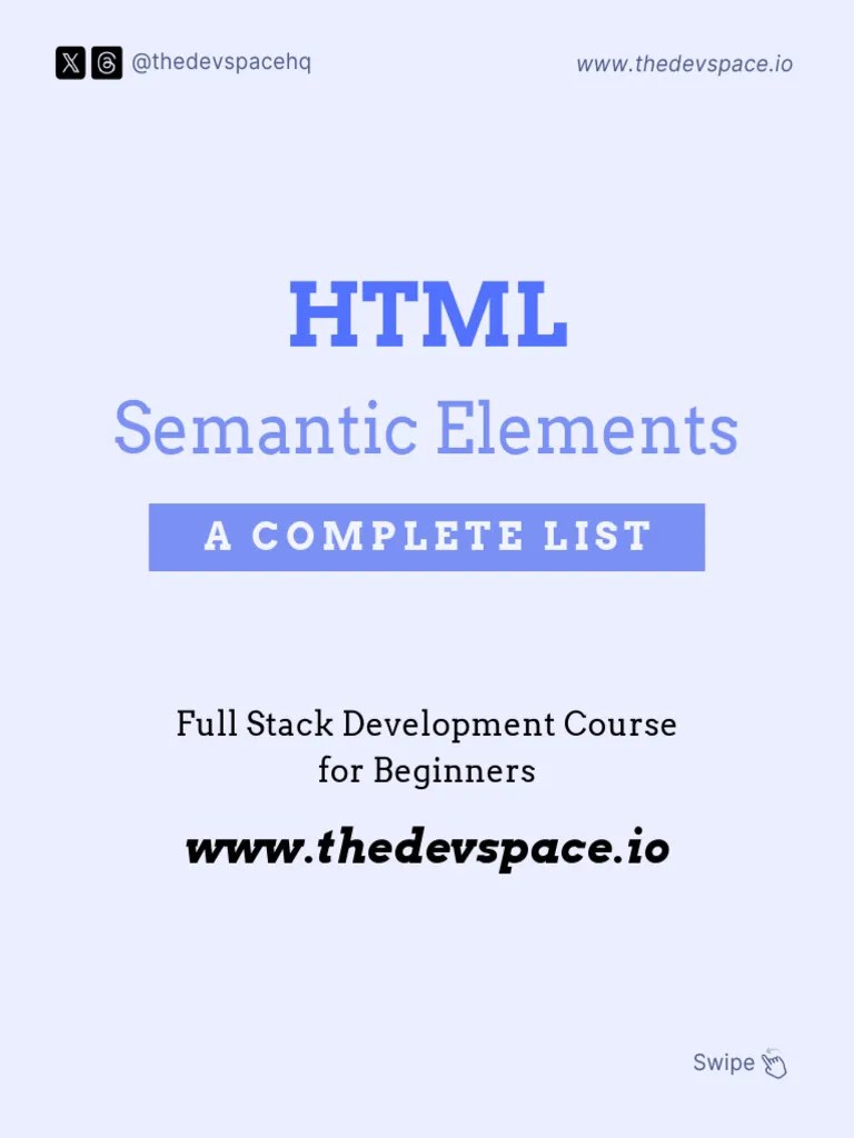HTML Semantics Elements | PDF | Html | Html Element