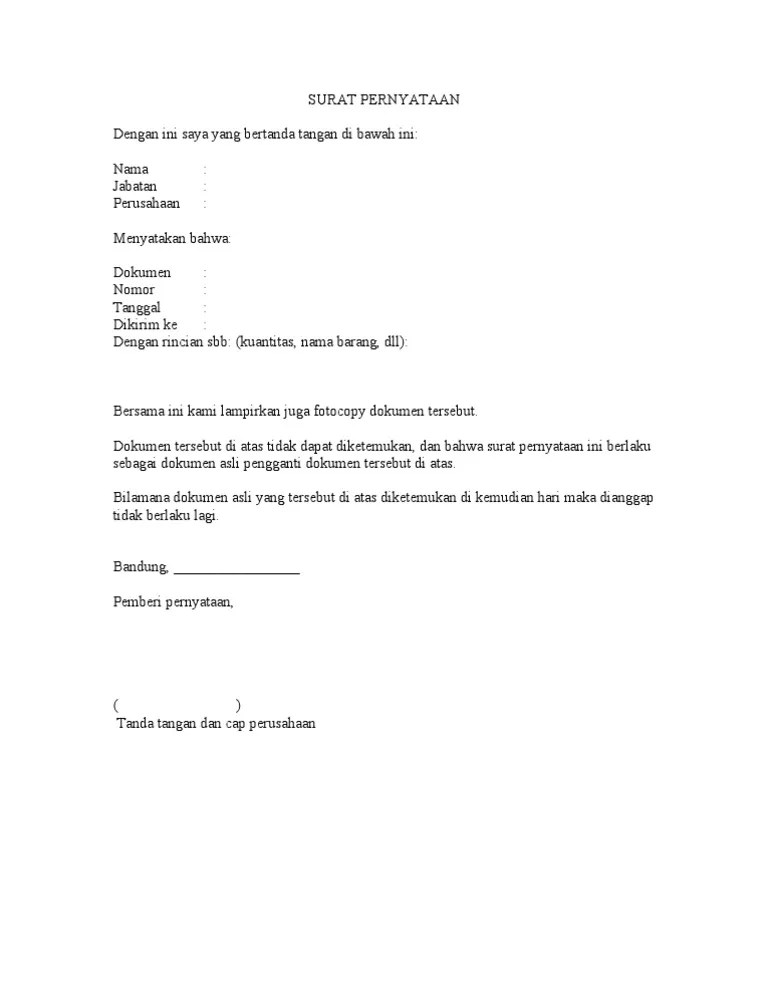 Contoh surat permohonan izin keluar / masuk barang adalah sebuah surat yang digunakan sebagai administrasi dan bukti untuk mengontrol arus keluar masuk barang. Contoh Surat Penting Contoh Surat Pernyataan Menghilangkan Buku Perpustakaan Kopi Arsip
