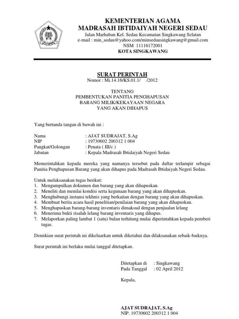 Surat Perintah | PDF