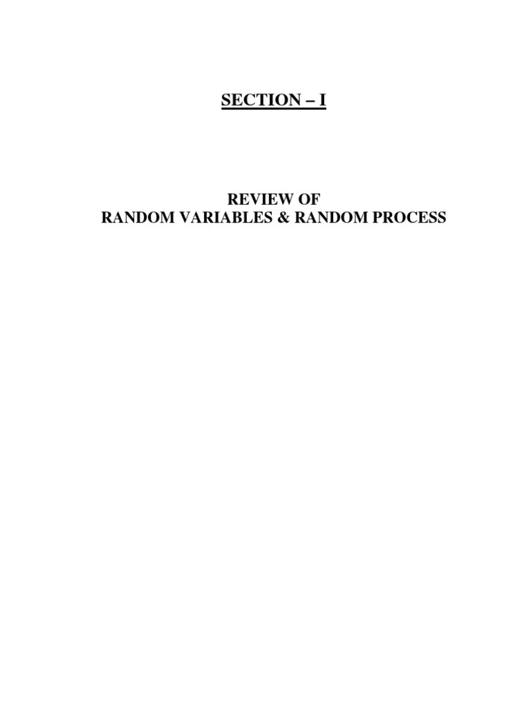 Statistical Signal Processing | PDF | Correlation And Dependence | Probability Distribution