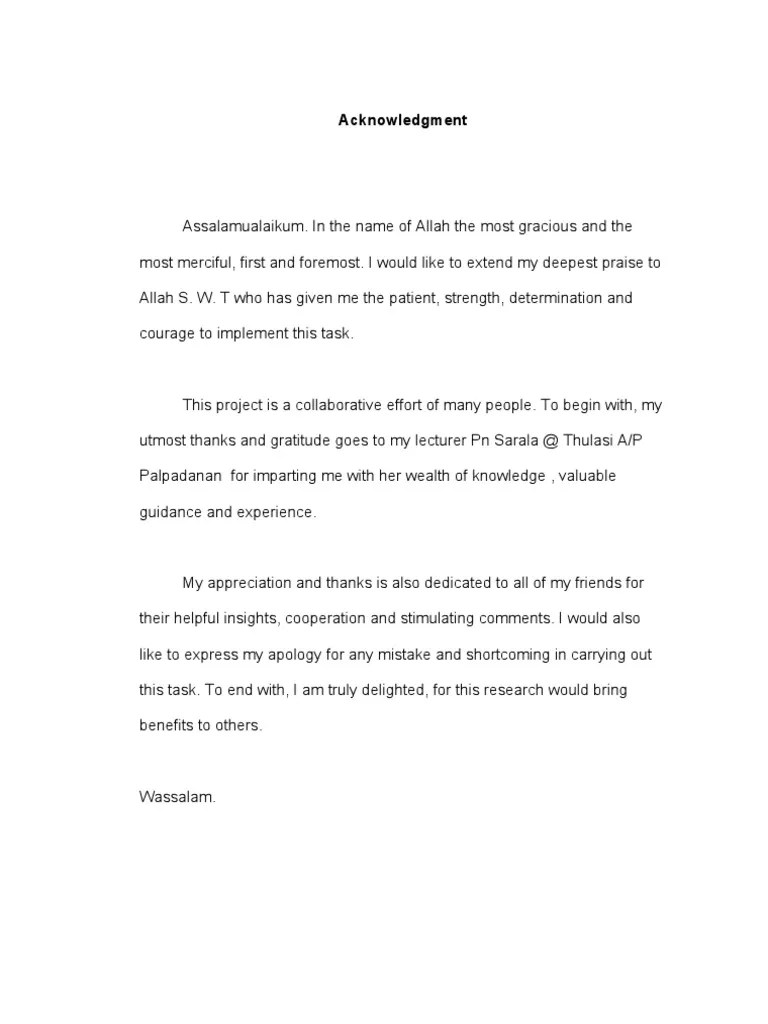 (penghargaan contoh ipgm kampus darulaman). Acknowledgment Penghargaan English Pdf Psychological Concepts Psychology