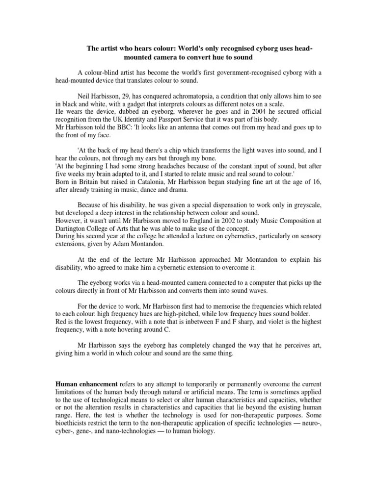 Bioethics | PDF | Emergence | Cognition