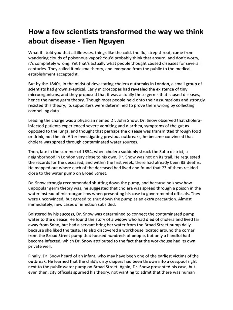 How A Few Scientists Transformed The Way We Think About Disease - Tien ...