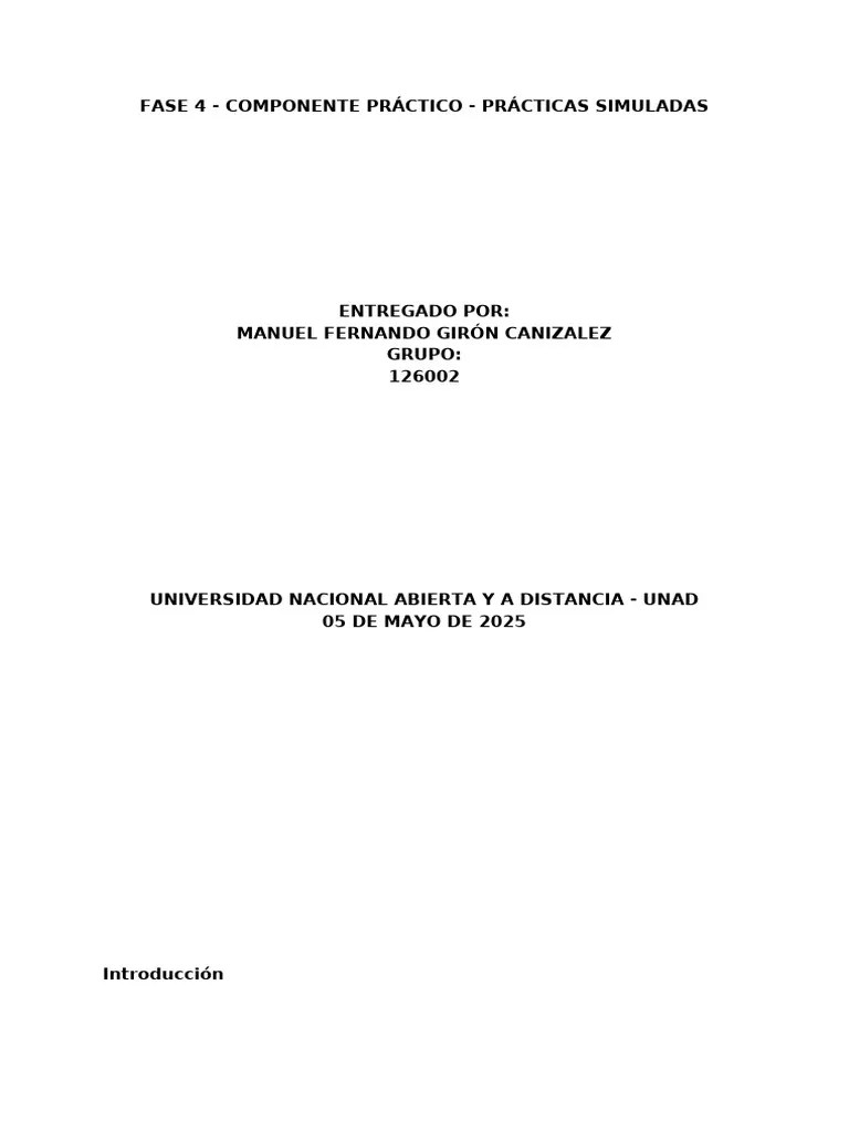 FASE 4 - COMPONENTE PRÁCTICO - PRÁCTICAS SIMULADAS | PDF | Business | Mercado (economía)