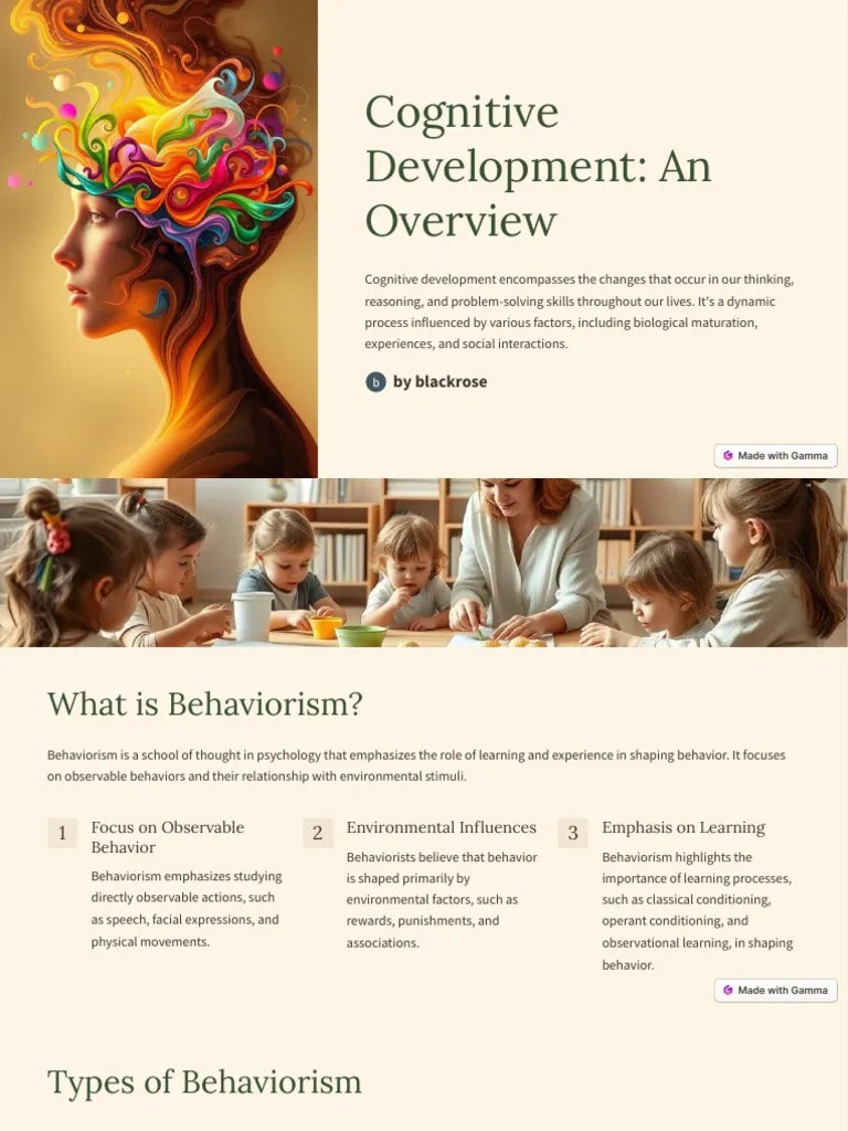 Cognitive Development An Overview Pdf Behaviorism Classical