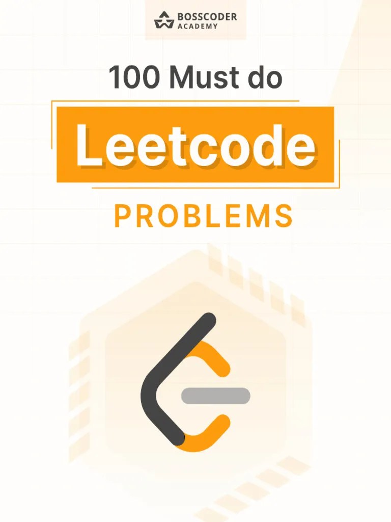 100 Must Do Leetcode Questions | PDF