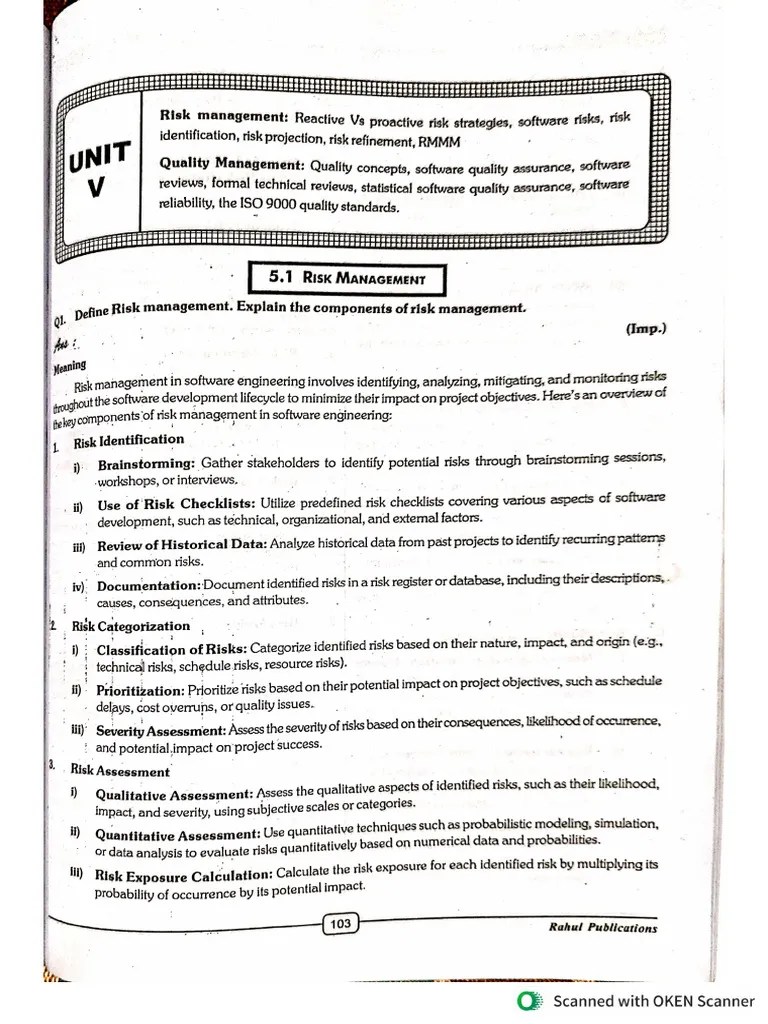 Software Engineering Unit 5 Pdf