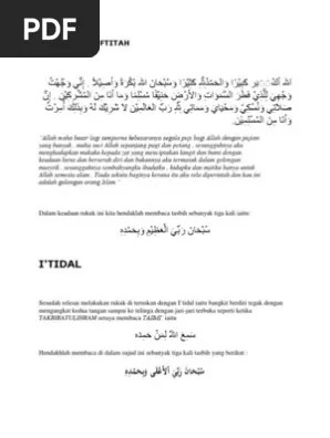 Bacaan basmalah diwajibkan kerana ayat itu juga sebahagian daripada surah . Bacaan Doa Iftitah Pdf