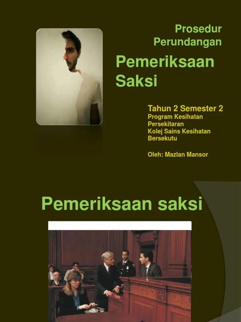 Pemeriksaan Saksi 2012 | PDF