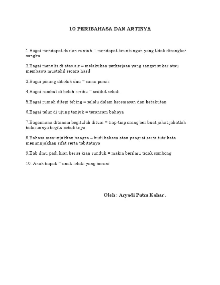 Updated Kumpulan Peribahasa Indonesia Dan Artinya Android App Download 2021 