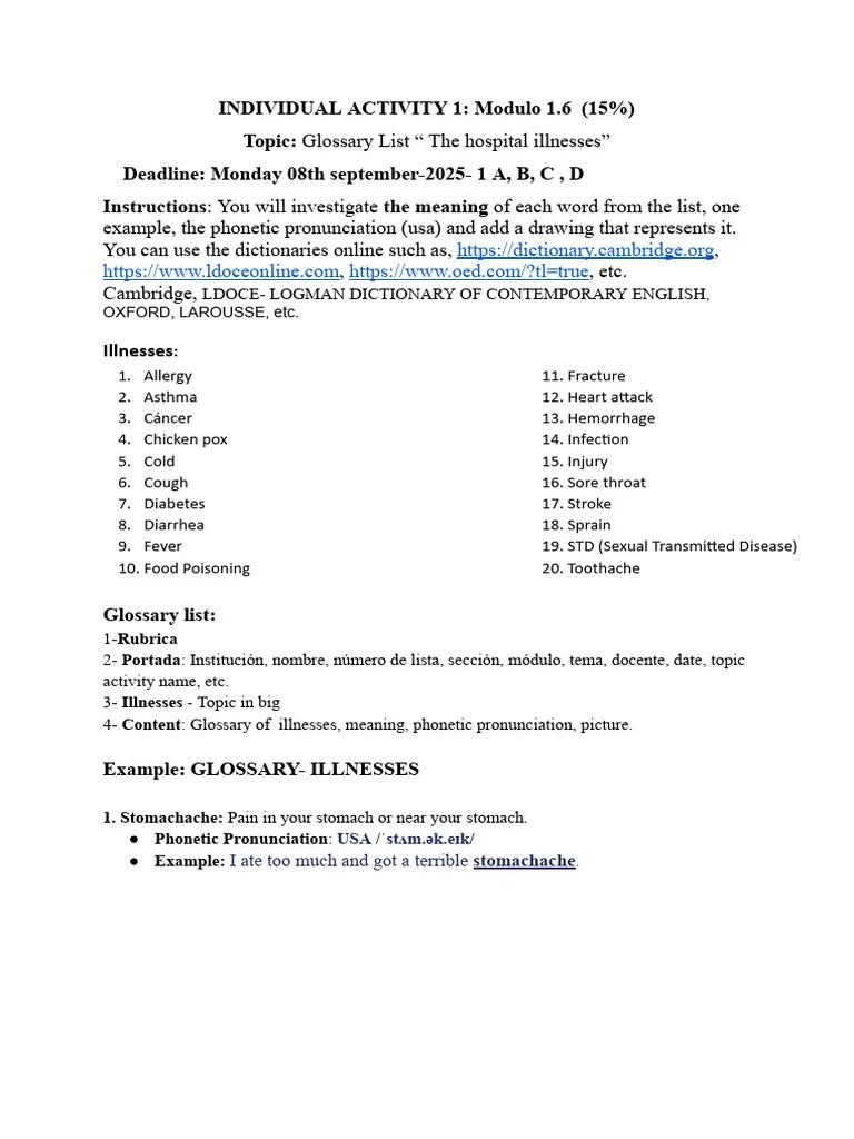 Modulo 1 6 Individual Activity 1 2025 Documentos De Google Pdf