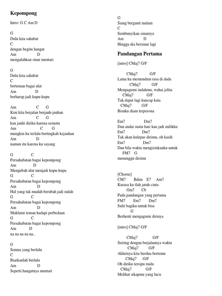 Not angka pianika lagu kepompong. Kepompong Pdf Lagu Bentuk Musik